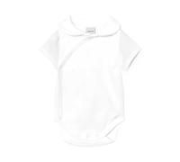 BABIDU Body neonato incrociato a maniche corte 100% cotone con collo, body neonato e prematuro, prima indossata, tessuto morbido, ipoallergenico e confortevole, abbigliamento unisex per neonato