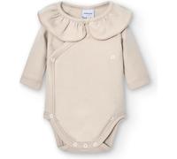 BABIDU Body Neonato Incrociato a Maniche Lunghe 100% Cotone con Volant, Body Neonato e Prematuro, Tessuto Morbido e Ipoallergenico, Abbigliamento Unisex per Neonato e Bambina