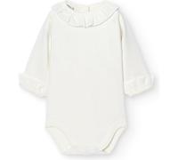 BABIDU Body Neonato Manica Lunga 100% Cotone con Colletto Prato con Pizzo, Body Neonato Realizzato in Morbido Tessuto Anallergico e Traspirante, Abbigliamento Unisex Neonato e Bambina, Prima Indossata
