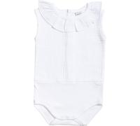 BABIDU Body Neonato Senza Maniche 100% Cotone, Body Neonato in Tessuto Bambula con Collo a Volant, Morbido Traspirante e Ipoallergenico per Pelli Sensibili, Abbigliamento Unisex per Neonato e Bambina