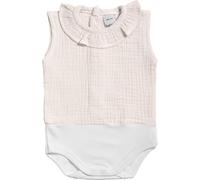 BABIDU Body Neonato Senza Maniche 100% Cotone, Body Neonato in Tessuto Bambula con Collo a Volant, Morbido Traspirante e Ipoallergenico per Pelli Sensibili, Abbigliamento Unisex per Neonato e Bambina