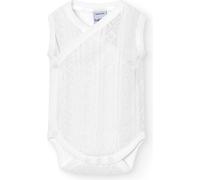 BABIDU Body per Neonato Incrociato Senza Maniche in Cotone 100%, Body in Tessuto Perlato Morbido e Traspirante, Abbigliamento Ideale per Neonati e Ragazze, Design Unisex per la Prima Usura