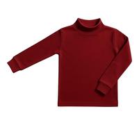 BABIDU Punt NOU Camiseta Niños Cuello Medio Alto Semicisne, Ropa Interior para Niño Y Niña Canottiera, Rosso, 8 Anni Unisex Kids