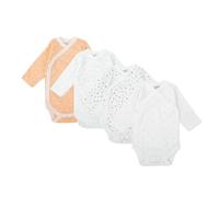 BABIDU | Set 4 Body Neonato Manica Lunga - 100% Cotone, Morbidi e Traspiranti - Body Unisex Bambino e Bambina, Ideale per i Giorni Più Freschi, Made in Europe
