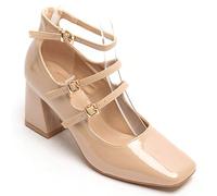 Babies à talon carré con brides finess e boucles decorativi - Stile rétro chic Stile affermativo con ces babies à talon carré, ispiratore d'un esprit rétro remis au goût du jour. Il suo design struttu