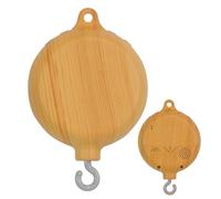 Babies Mobile Spinner - Spinner in legno, Soothing Crib, Campana Musicale Campana Vento Rotary Nursery con 35 canzoni per la routine del sonno, giri a crisi in legno di imitazione calmante in legno di