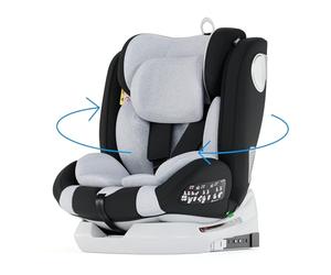 Babify Onboard Seggiolone Auto Isofix I-Size per Bambini da 0 Mesi - 12 Anni, 40-150cm, Seduta Auto Bimbi Regolabile e Reclinabile, rotazione di 360º, Gruppo 0, 1, 2, 3