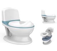 Babify Vasino portatile per bambini e ragazze con suono, vasino per bambini, regolabile, vasino per bambini, antiscivolo, comfort con cuscino in PU, Vater per bambini, facile da pulire, WC per bambini