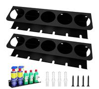 babikeen 2 Pezzi Porta Bombolette Spray, Supporto Da Parete Per Bombole Spray 5 Slot Per Organizzazione Garage