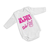 Babloo Body Io Tifo Napoli Tie Grafica Fucsia 3 Mesi Manica Lunga