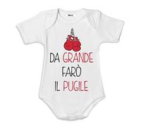 Babloo Body Neonato Bodino Idea Regalo da Grande Faro' Il Pugile 12 Mesi Manica Lunga Maschietto