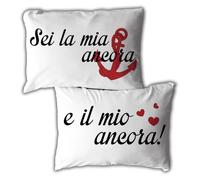 Babloo Coppia di Federe per Cuscini Letto Matrimoniale La Mia Ancora Idea Regalo per San Valentino Copricuscino per Decorazione Camera