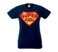 Babloo T-Shirt Donna Idea Regalo Festa dei Nonni Super Blu S
