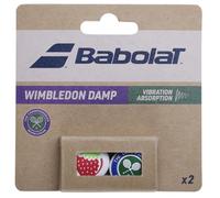 Babolat, Antivibratore per racchette modello Wimbledon Damp, confezione da 2, colori rosso/bianco e verde/viola, taglia unica, assorbimento massimo delle vibrazioni della corda