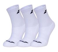 Babolat Basic 3 paia di calzini sportivi da tennis, bianco, taglia unica tall