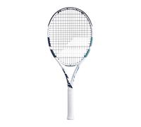 Babolat, Racchetta da Tennis Modello Evo Drive Lite, Grip 1, Bianco/Blu, Telaio in Grafite Leggero, Piano di Corda 16x19, per Giocatori Intermedi Confermati, Adatto ai Juniors in Transizione