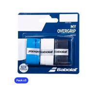 Babolat I miei overgrip Overgrip Blu/Bianco/Nero (Pacchetto x3) One Size