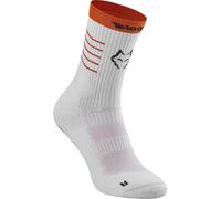 Babolat Lebron - Calzini da padel a metà polpaccio, da uomo, colore: bianco/arancione