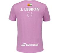 T-shirt da uomo Babolat Crew Neck Lebron - Rosa S