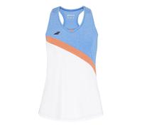 Babolat Play Canottiera Donna - Bianco, Blu Chiaro