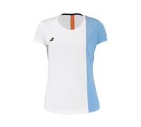 Maglietta per ragazze Babolat Play Cap Sleeve Top Girl - white/blithe blue - Multicolore (128 cm)