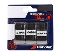 Babolat PRO Response X 3 - Babolat PRO Response - Overgrip per Racchetta da Tennis, Colore: Nero Unisex Adulto