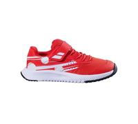Babolat PULSION AC Scarpa per tutte le superfici Bambini-rosso, bianco in rosso, Taglia: 28