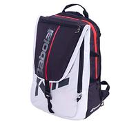Babolat Pure Series - Zaino da tennis pieghevole Pure Strike, Bianco/Nero/Rosso Fluro, Backpack