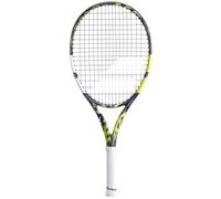 Babolat - Racchetta da tennis modello Pure Aero Junior 25 Gen8, misura 635 mm, colore grigio giallo bianco, manico 000, progettato per giocatori di competizione, ottimizzato per potenza e spin