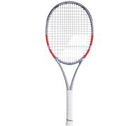 Babolat, Racchetta da Tennis Modello Pure Strike, TU, Bianco/Rosso/Nero, Giovani 140-150 cm, Precisione Stabilità, Telaio Ibrido, Potenza e controllo bilanciati, Transizione verso Racchette Adulti