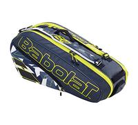 Babolat Rhx6 Pure Aero Grey Yellow White-Borsa per Racchette da Tennis, 6 Unisex, Grigio, Taglia Unica