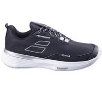 Babolat, Scarpe da Tennis SFX Evo AC W, Taglia 38, Nero/Argento, Comfort ottimale, Mantenimento e fluidità per Giocatori Dilettanti a confermati, Adatte a Qualsiasi Superficie Donna, EU