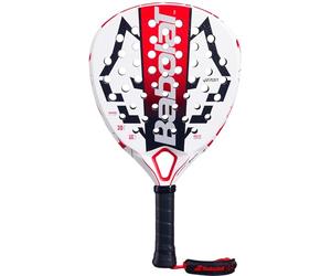 Babolat Tecnica Veron Juan Lebron - Racchetta da Padel (Bianco/Nero/Rosso)