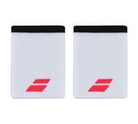 Babolat Unisex Adult Wristband Jumbo Logo Spugna Taglia Unica Colore Bianco/Rosso Rapido Assorbimento del Sudore Larghezza 10.5cm Cinturino da Polso per Ginnastica Tennis Badminton Padel