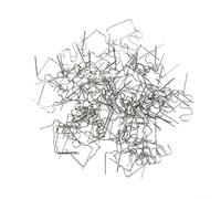 babominimer 100 graffette a caldo in acciaio inox da 0,6 mm e 0,8 mm, per saldatori in plastica, compatibili con strumenti di riparazione paraurti auto (graffette ondulate da 0,6 mm)