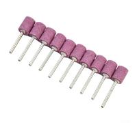 babominimer 10pcs 12mm Cilindro Abrasivo Montato Pietra Set per Utensili Rotanti, Cromo Corindone Teste di Rettifica con 3mm Gambo, Lucidatura e Modellatura Accessori per Metallo,