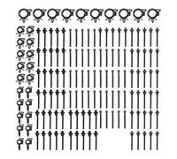 babominimer 150 clip per cavi in plastica nera per auto, per la maggior parte delle auto, fermi a pressione per fascette e cinghie autobloccanti per vano motore