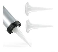 babominimer 2 beccucci in plastica per beccucci per applicazioni di colla per vetro, testa di erogazione di colla bianca compatibile con colla morbida e sigillante, impr domestico (2 pezzi)