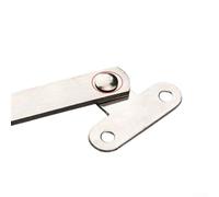 babominimer 2 cerniere di supporto pieghevoli in acciaio inox con viti, sinistra e destra, coperchio argentato, per armadio, porta, armadio o tatami, 2 pezzi