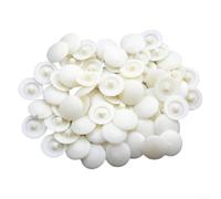 babominimer 2000 coprivite per viti a testa piatta a croce da 7-8 mm, in plastica PP in 6 colori (bianco/nero/rosso/marrone rosso/marrone scuro/beige), facili da usare (beige)