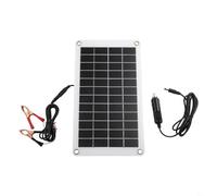 babominimer 30 W 12 V pannello solare Trickle Charger, semi-flessibile monocristallino protezione della batteria con clip a coccodrillo, adatto per auto e barche