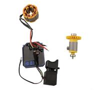 babominimer 3820 - Motore brushless per trapano elettrico al litio da 21 V, kit in metallo a 12 denti con scheda di controllo e interruttore, pezzo di ricambio duraturo per potenza