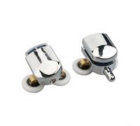 babominimer 4 rulli per porta della doccia, in lega di zinco e acciaio inossidabile, due guide superiori e inferiori, ricambio per vetri di 5-8 mm di spessore in cabine doccia, cabine