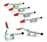 babominimer 4pcs GH-301AM Verticale Toggle Morsetti Heavy Duty Quick Release Hand Tool Ferro Zincato 45Kg Capacità di Tenuta 5/8 "Plunger Viaggio PVC Coperto Maniglia per