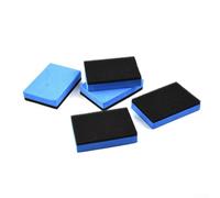 babominimer 5 spugne applicatrici per rivestimento in ceramica per vetro e lucidatura auto, 7,5 x 5 x 1,5 cm, blu + nero ad alta densità per cuscinetti in spugna EVA, compatibili con cera