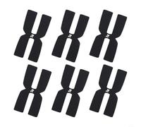 babominimer 6 fogli ponderati in silicone per racchette da tennis da 3 g, per allenamento sportivo, nero, rosso, verde, strisce di equilibrio (nere)