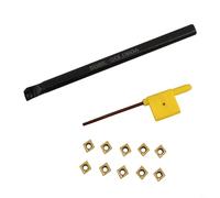 babominimer 8Mm Per La Lavorazione CNC S08K-SCLCR06 Tornio Strumento Di Alesatura Tornio Bar Set Con 10 Inserti CCMT060204-HM Lavorazione Utensili Portautensili In Acciaio Legato