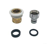 babominimer Adattatore connettore rubinetto, accoppiamento a scatto adatto maschio 15/16-27 o femmina 55/64-27 filettature a maschio 3/4 pollici tubo da giardino, compatibile con lavatrici portatili,