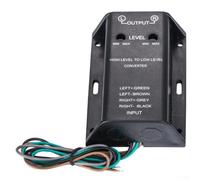 babominimer Adattatore convertitore audio da alto a basso livello per ingresso subwoofer con sensibilità regolabile e uscita bassi, compatibile con unità principali senza