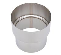 babominimer Adattatore riduttore rotondo in acciaio inossidabile per tubo del camino multi-diametro, connettore di conversione per stufe a legna per sistema di ventilazione (Ø90 mm/Ø80 mm)